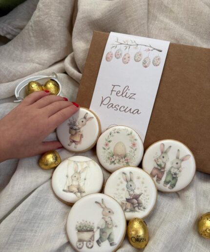Caja 6 galletas "Jardín de Pascua"